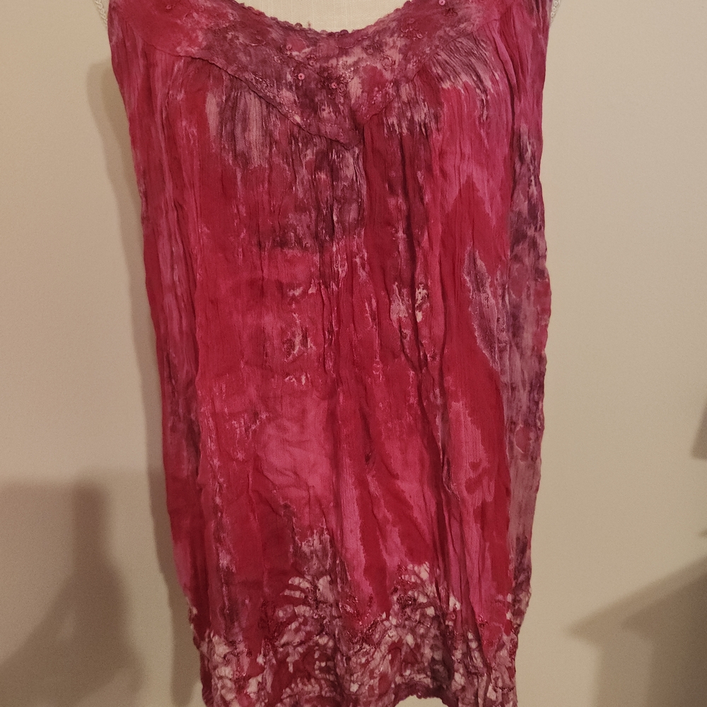 Advance Apparels Rich Red Textured Top